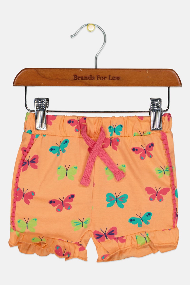 Hamleys Toddlers Girl Butterfly Print Basic Shorts, Multicolor - Image 3
